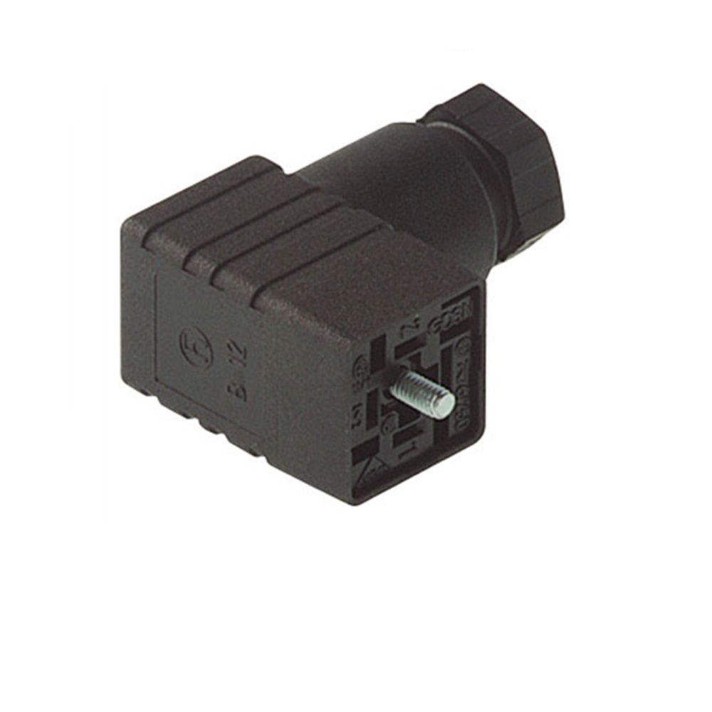 933023-100 HIRSCHMANN SOLENOID VALVE CONNECTOR FORM C DIN 3+G PG7 CG FW 250VAC/DC (BK)